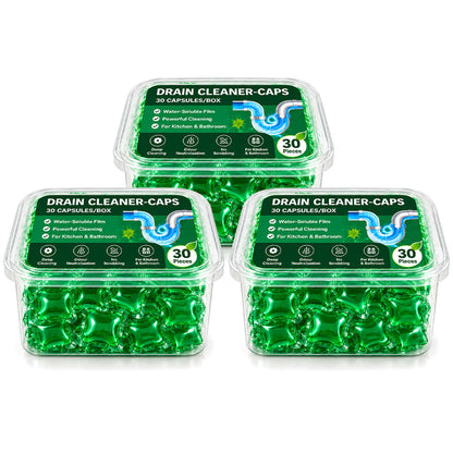 🆙🆙🆙✅ 30 Drain Cleaner Capsules – Tackles Hair, Grease & Blockages in Just 5 Minutes