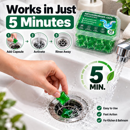 🆙🆙🆙✅ 30 Drain Cleaner Capsules – Tackles Hair, Grease & Blockages in Just 5 Minutes