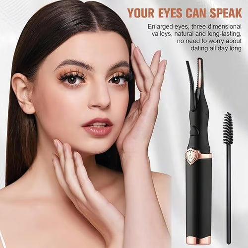 🆙🆙🆙Smart Heated Eyelash Curler - USB Rechargeable, 3 Temperature Settings for Long-Lasting, Natural Curl