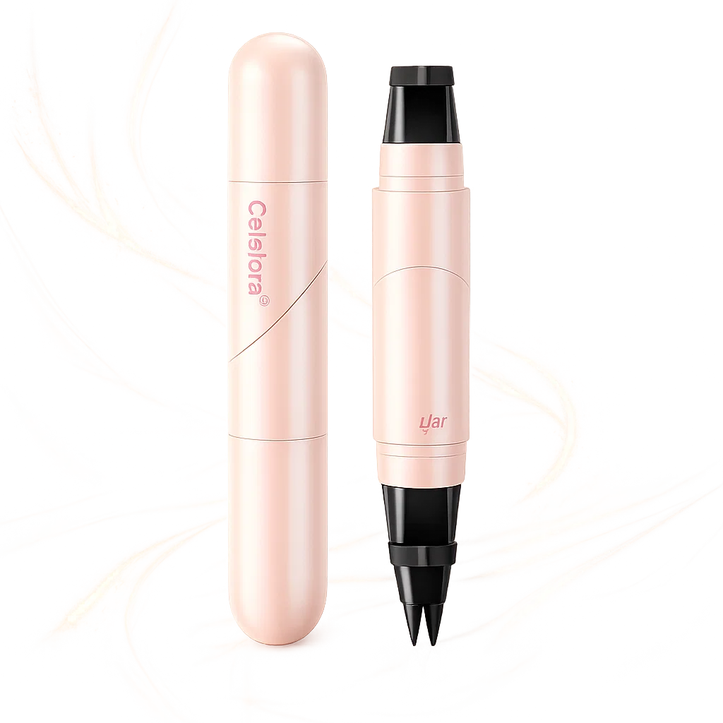 🎉Last Day Promotion 70% OFF🔥Celsiora® Dual-Head Eyeliner Stamp Pen - Quick-Dry, Smudge-Proof