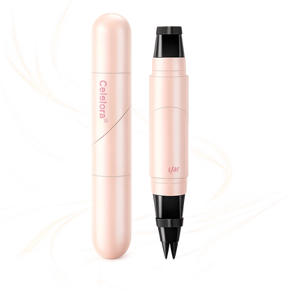 🎉Last Day Promotion 70% OFF🔥Celsiora® Dual-Head Eyeliner Stamp Pen - Quick-Dry, Smudge-Proof
